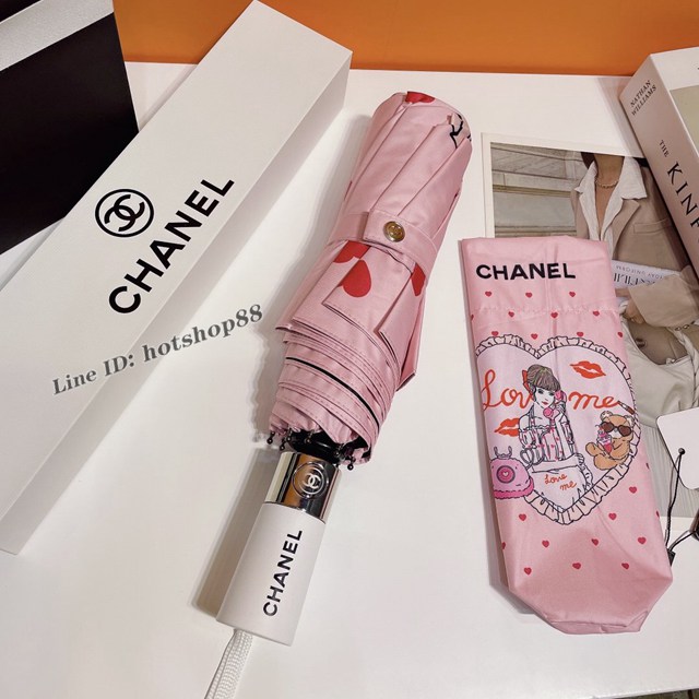 CHANEL專門店新款香奈兒打電話的女孩防曬拒水防紫外線晴雨傘 mmyj2742